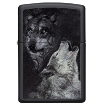 ZIPPO schwarz matt Wolf 60002929