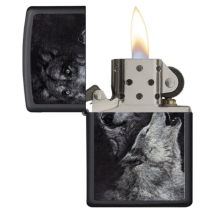 ZIPPO schwarz matt Wolf 60002929