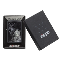 ZIPPO schwarz matt Wolf 60002929