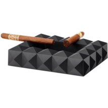 COLIBRI Cigarrenascher Quasar schwarz 6 Abl.