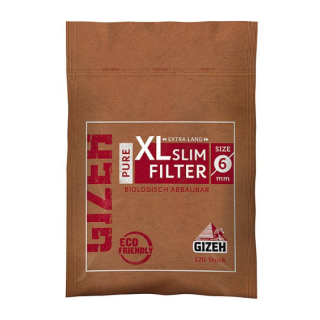 GIZEH Unbleached XL Slim Filter 10x120