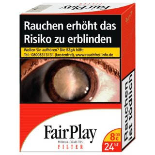 FAIR PLAY Red/Filter XXL 8,00 Euro (8x22)