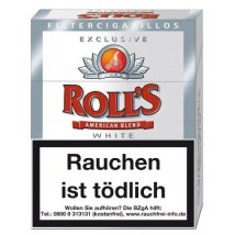 ROLLS Exclusiv White Naturdeckblatt  (8x23)