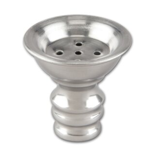 Wasserpfeifen Ersatzkopf Metall chrom  5 cm