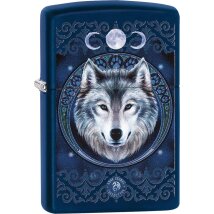 ZIPPO Navy Blue matt Anne Stokes Wolf 60003924