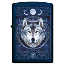 ZIPPO Navy Blue matt Anne Stokes Wolf 60003924
