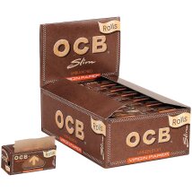 OCB Unbleached Rolls Virgin Paper 24St.