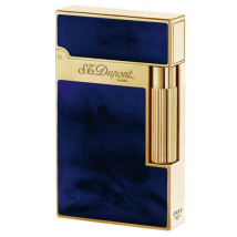 Feuerzeug Stein DUPONT L2 Atelier Navy Blue Natural Lacquer