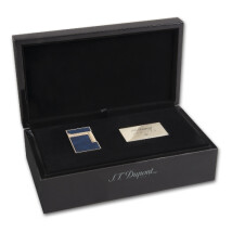 Feuerzeug Stein DUPONT L2 Atelier Navy Blue Natural Lacquer