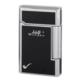 Pfeifenfeuerzeug Stein WINJET schwarz / chrom
