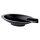 Cigarrenascher Metall ANGELO oval schwarz matt 1 Ablage 16 x 7 x 3 cm