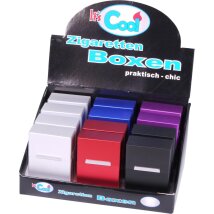 Zigarettenbox Alu  20er Packg King Size bunt sortiert