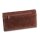 Feinschnitt-Tasche Wildleder braun 17 x 2 x 9 cm