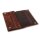 Feinschnitt-Tasche Wildleder braun 17 x 2 x 9 cm