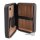 Reise-Humidor Leder schwarz 20x13,5x7,5 cm für 4 Zigarren Klimasystem