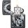 ZIPPO schwarz matt Skull Clock 60004591
