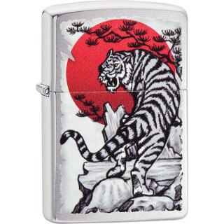 ZIPPO chrom gebürstet Japan Tiger 60004590