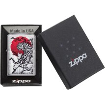 ZIPPO chrom gebürstet Japan Tiger 60004590