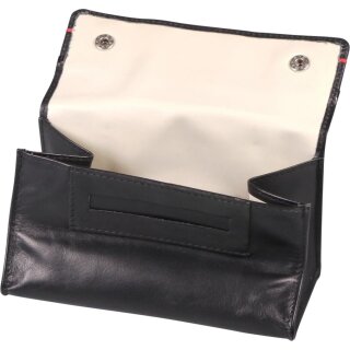 Feinschnitt-Tasche ZIPPO Nappa Leder schwarz 15 x 8 x 2,5 cm 2006060
