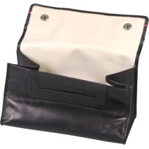 Feinschnitt-Tasche ZIPPO Nappa Leder schwarz 15 x 8 x 2,5...
