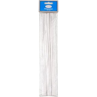 Pfeifenreiniger JEAN CLAUDE Lese weiß 30 cm lang 25 Stück