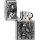 ZIPPO Street chrom Aquarius Emblem Tierkreiszeichen 2006508