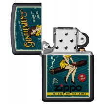 ZIPPO schwarz matt Cigar Girl Design 60005052