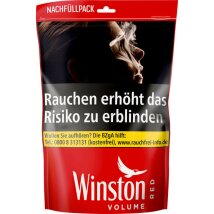 WINSTON Volumen Tobacco Red Zip Bag-3XL Nachfüllpack...
