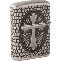 ZIPPO silber antik St Christopher Medal Design 60005200