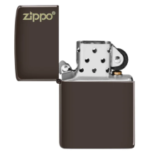 ZIPPO braun matt mit Zippo Logo 60005215