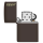 ZIPPO braun matt mit Zippo Logo 60005215