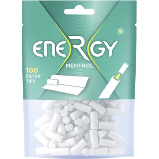 ENERGY+ Menthol Filter Tips 100 Filter pro Beutel