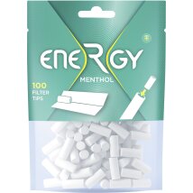 ENERGY+ Menthol Filter Tips 100 Filter pro Beutel