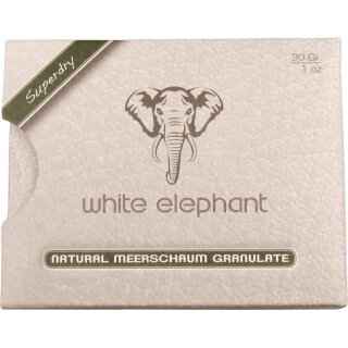 Naturmeerschaum-Granulat WHITE ELEPHANT Superdry 30 Gramm (30 g)