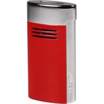 St.Dupont Feuerzeug Megajet rot/chrom