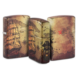 ZIPPO weiß matt color Pirate Ship 60005661