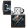 ZIPPO schwarz poliert Anne Stokes Skull Warrior 60005094
