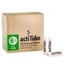 ActiTube Extra Slim 6 mm Aktivkohlefilter 50 Stück