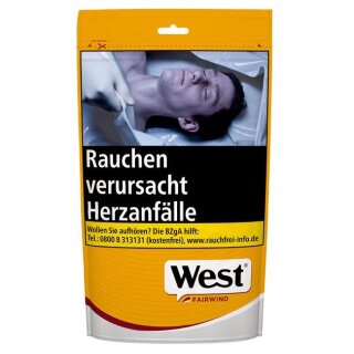 WEST Yellow (Fairwind) Volumen Tobacco Zip-Beutel (90 gr.)