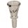 Bong Glaskopf  BLACK LEAF konisch Schliff 14,5mm