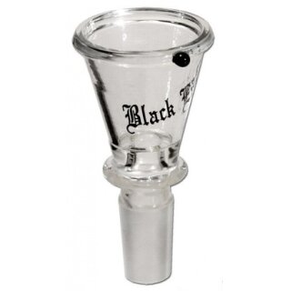 Glaskopf  BLACK LEAF konisch Schliff 18,8 mm
