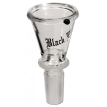 Glaskopf  BLACK LEAF konisch Schliff 18,8 mm