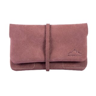 Feinschnitt-Tasche ALPENLEDER Leder old wood 16 x 9,5 cm