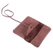 Feinschnitt-Tasche ALPENLEDER Leder old wood 16 x 9,5 cm