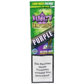 Juicy Hemp Blunt Wraps, Inh. 2 Blunts Purple (Traube)