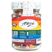 PURIZE Xtra Slim Ø 6 mm Aktivkohle Glas mit 100 Stück