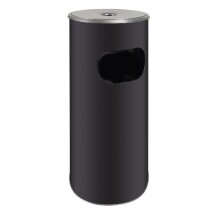 Standascher schwarz matt mit Abfallkorb 58 cm hoch...