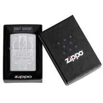 ZIPPO satiniert Harley Davidson Logo Flame 60005882