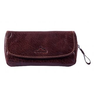 Pfeifentasche 1er Leder Michl ALPENLEDER brandy mit Tabakfach