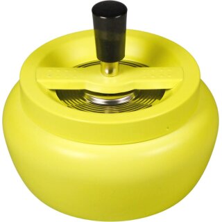 Schleuderascher Metall neon gelb matt Ø 13cm